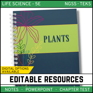 Plants Notes, PowerPoint & Test ~ EDITABLE