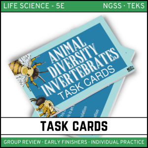 Animal Diversity: Invertebrates - Task Cards