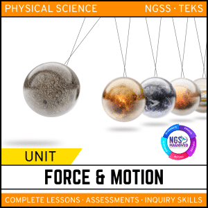 Force & Motion: Newton’s Laws, Acceleration & Gravity Unit | MS Physical Science