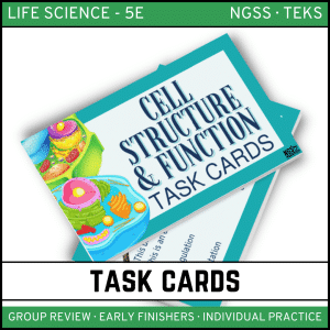Cell Structure and Function Task Cards