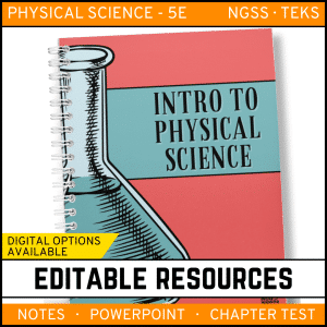 Intro to Physical Science Notes, PowerPoint, & Test - Editable