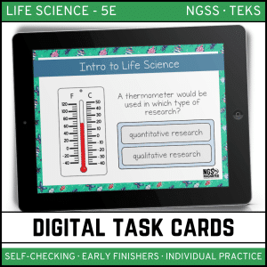 Intro to Life Science Digital Task Cards