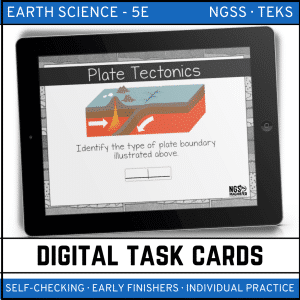 Plate Tectonics Digital Task Cards