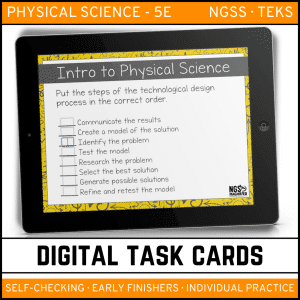 Intro to Physical Science Digital Task Cards