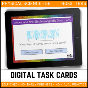 Waves and Electromagnetic Spectrum Digital Task Cards