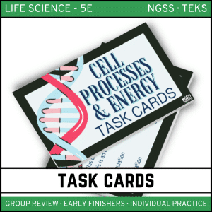 Cell Processes and Energy Task Cards