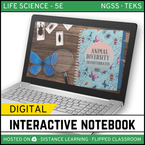 Animal Diversity: Invertebrates Digital Interactive Notebook