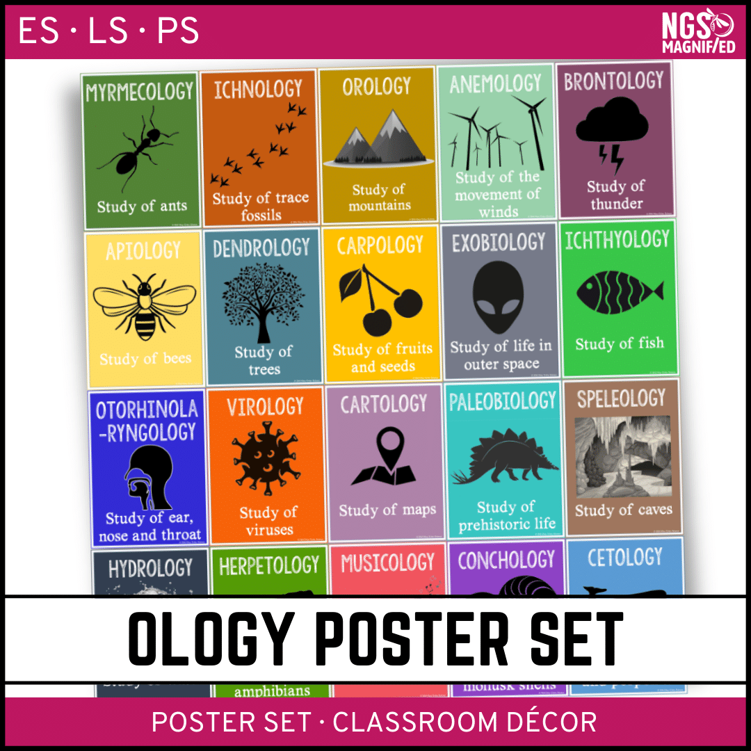 Science Classroom Posters – OLOGY Poster Set | NGS Magnified